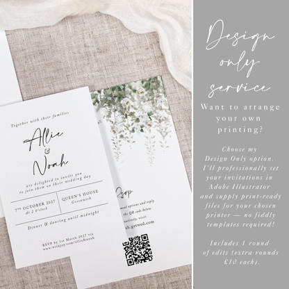 Whimsical Windsor Wedding Invitation Stack