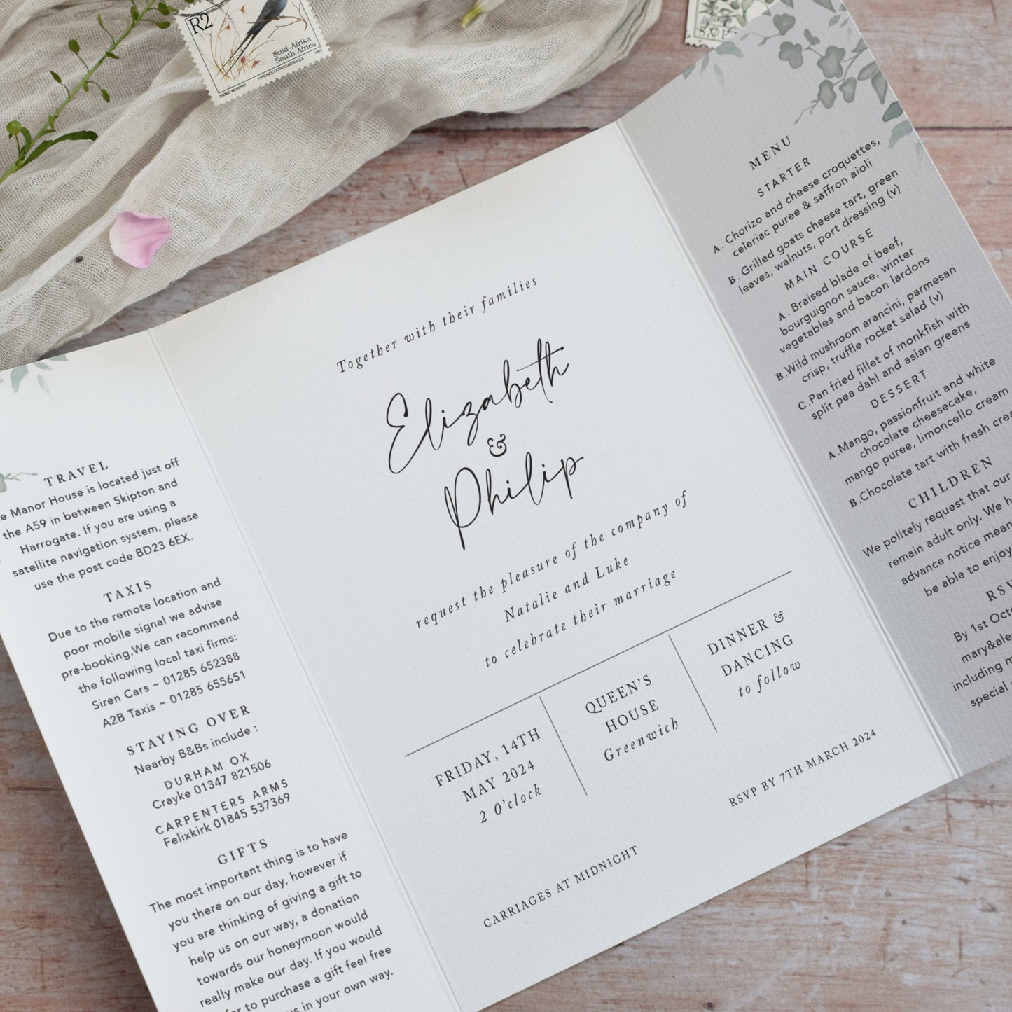 modern wedding invitations