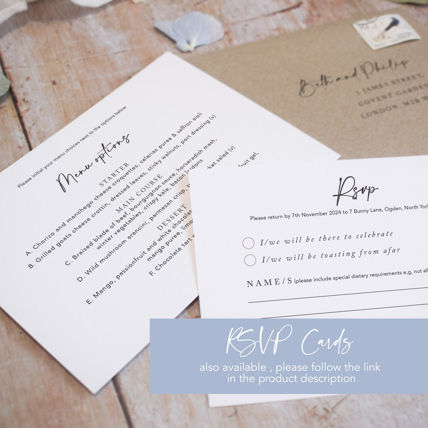 Periwinkle Foliage Vellum Wrap