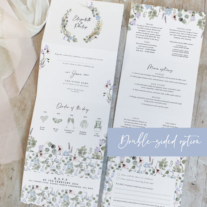 wildflower wedding invitations