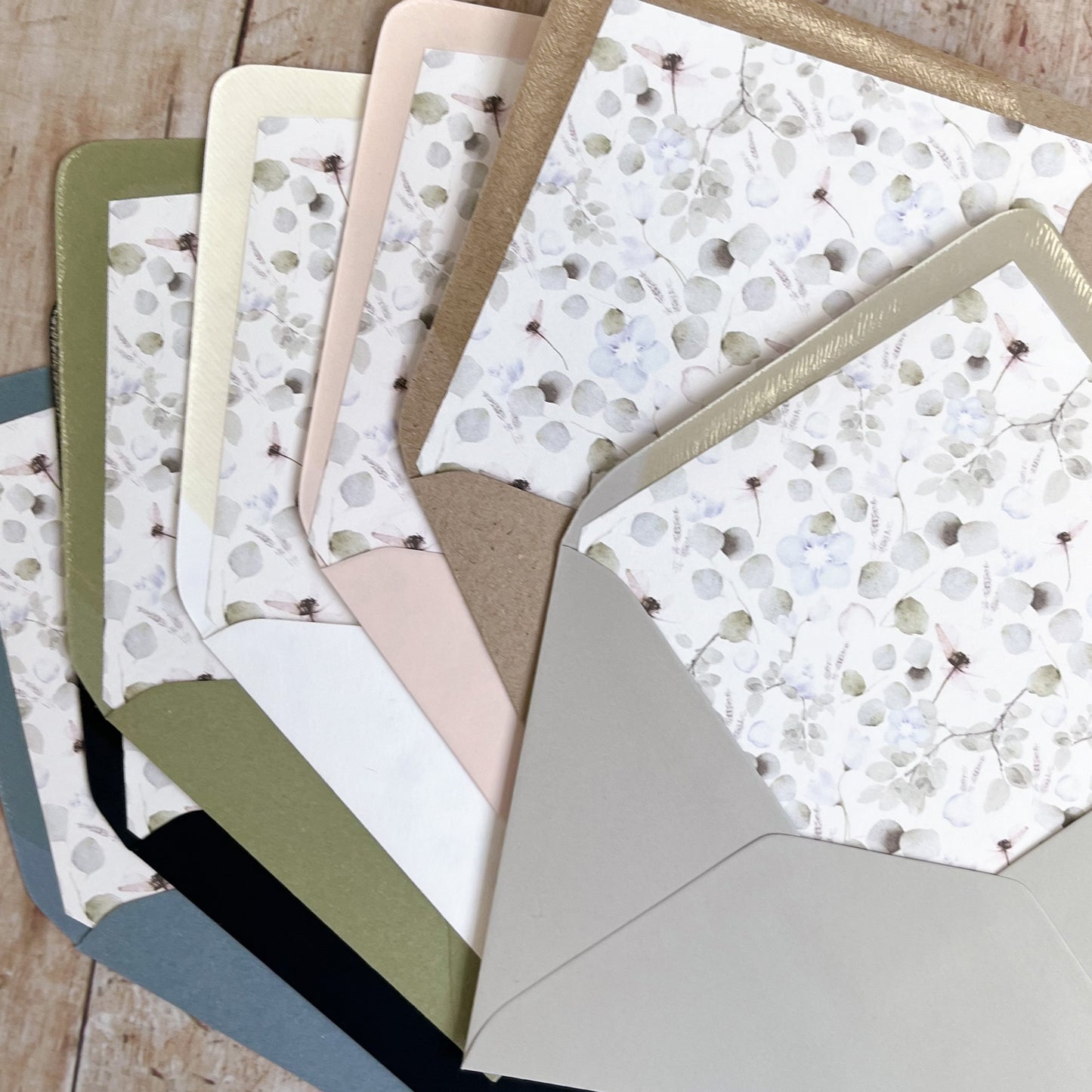 Periwinkle Foliage Gatefold Invitation