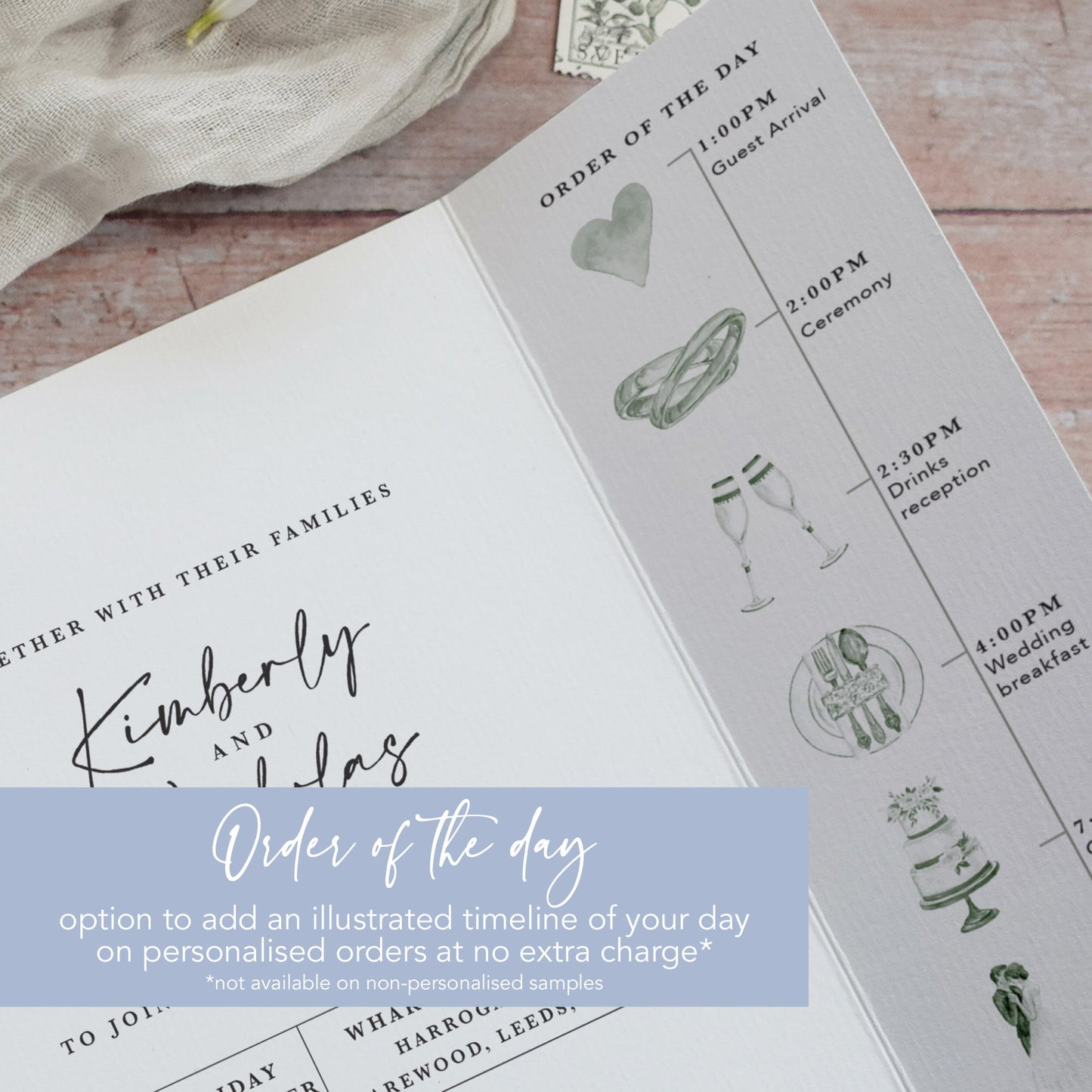 Periwinkle Gatefold Invitation