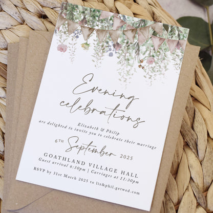 Whimsical Barn Evening Wedding Invitations