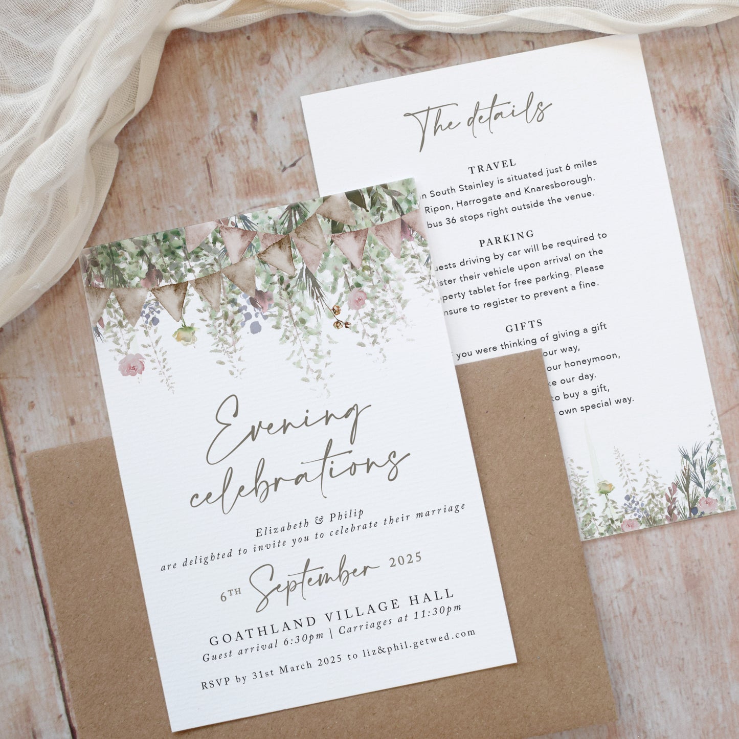 Whimsical Barn Evening Wedding Invitations