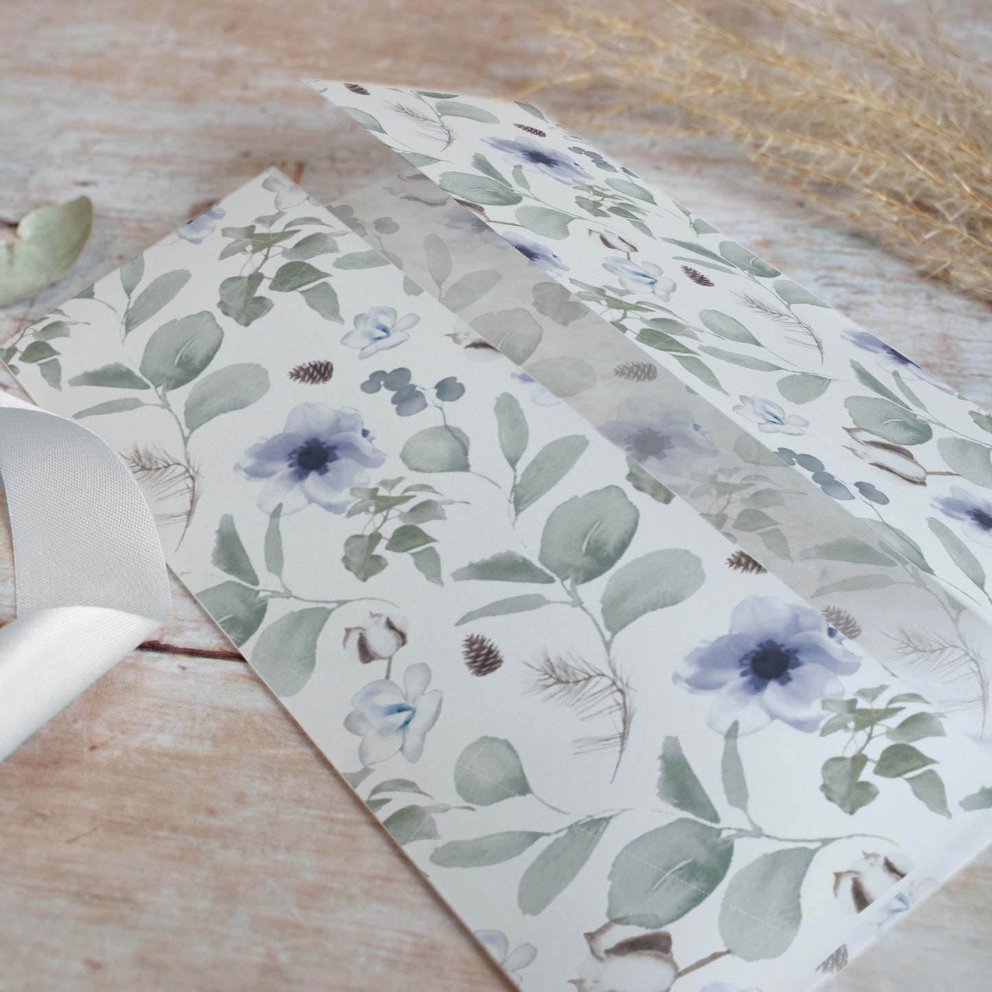 Winter Pattern Vellum Wrap