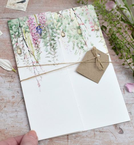Whimsical Gatefold Wedding Invitation