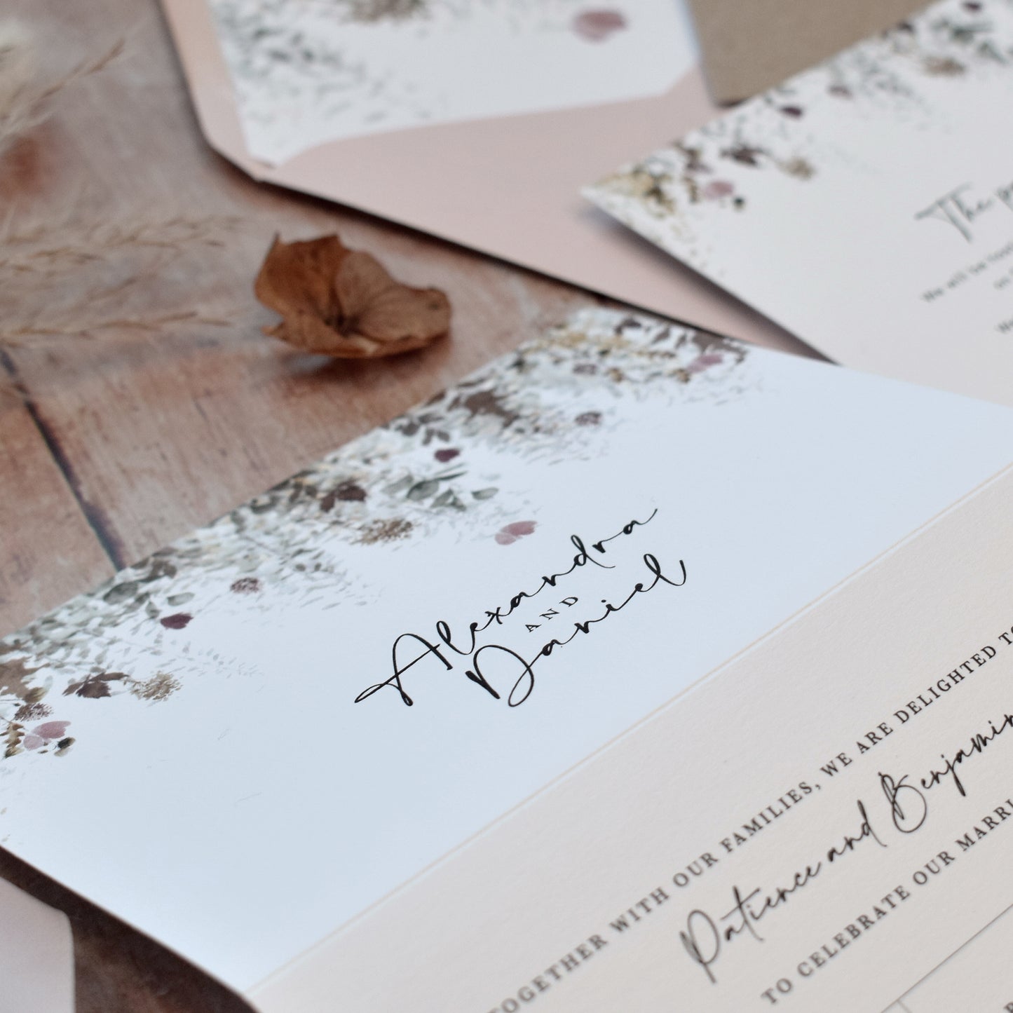 All in one wedding invitations