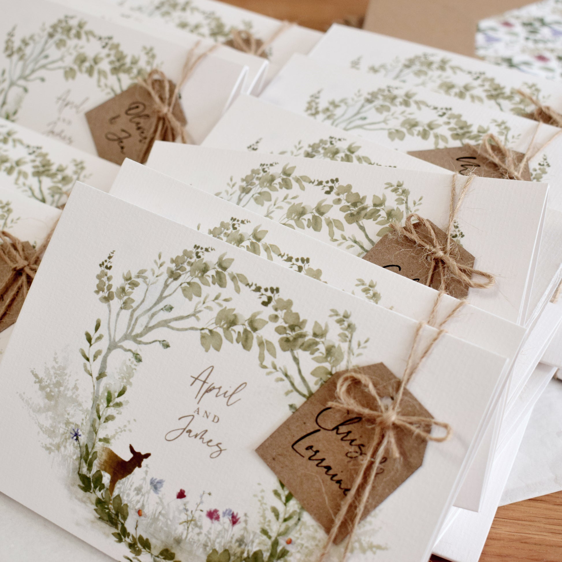 wildflower wedding invitations