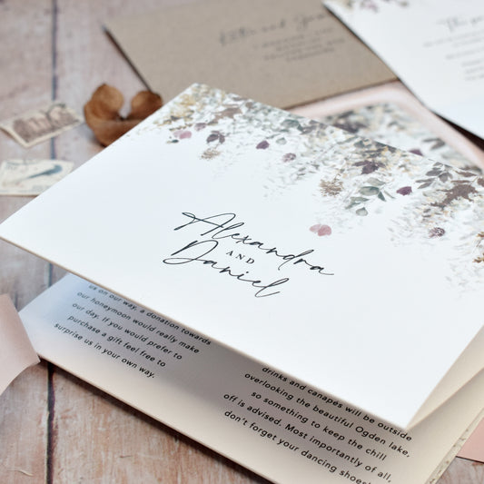 Autumn wedding invitations
