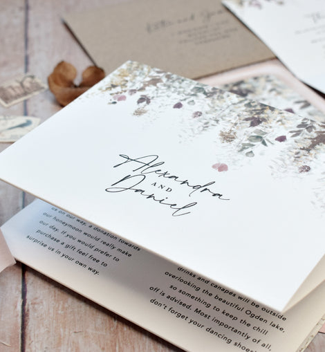 Autumn wedding invitations