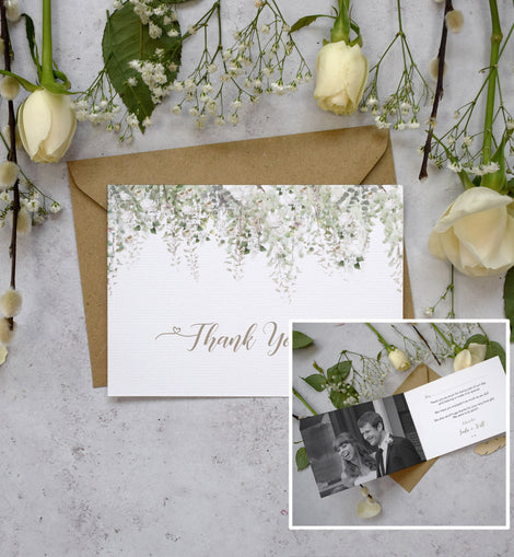 'Whimsical Windsor' wedding thank you cards