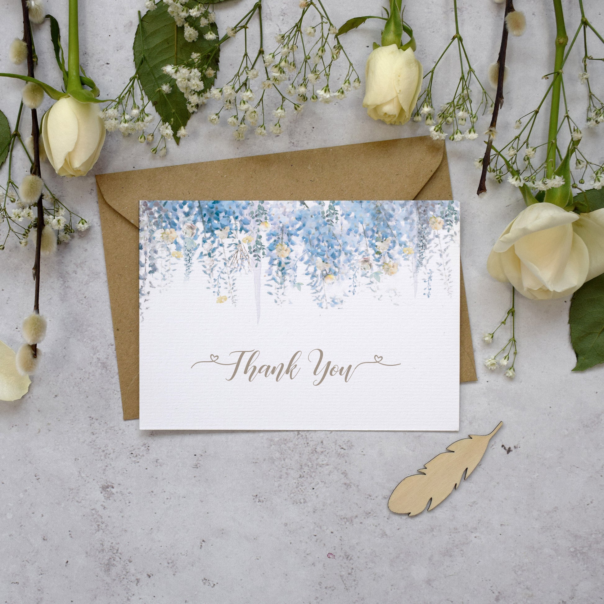 'Whimsical Coast' Wedding Thank you cards