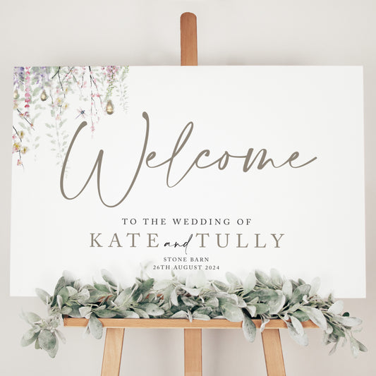  wedding welcome sign