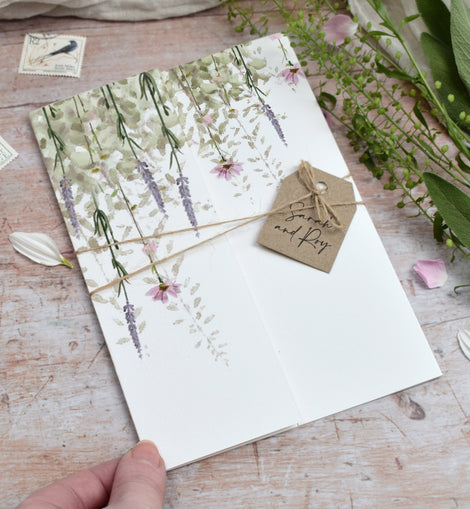 Whisper Gatefold Wedding Invitation