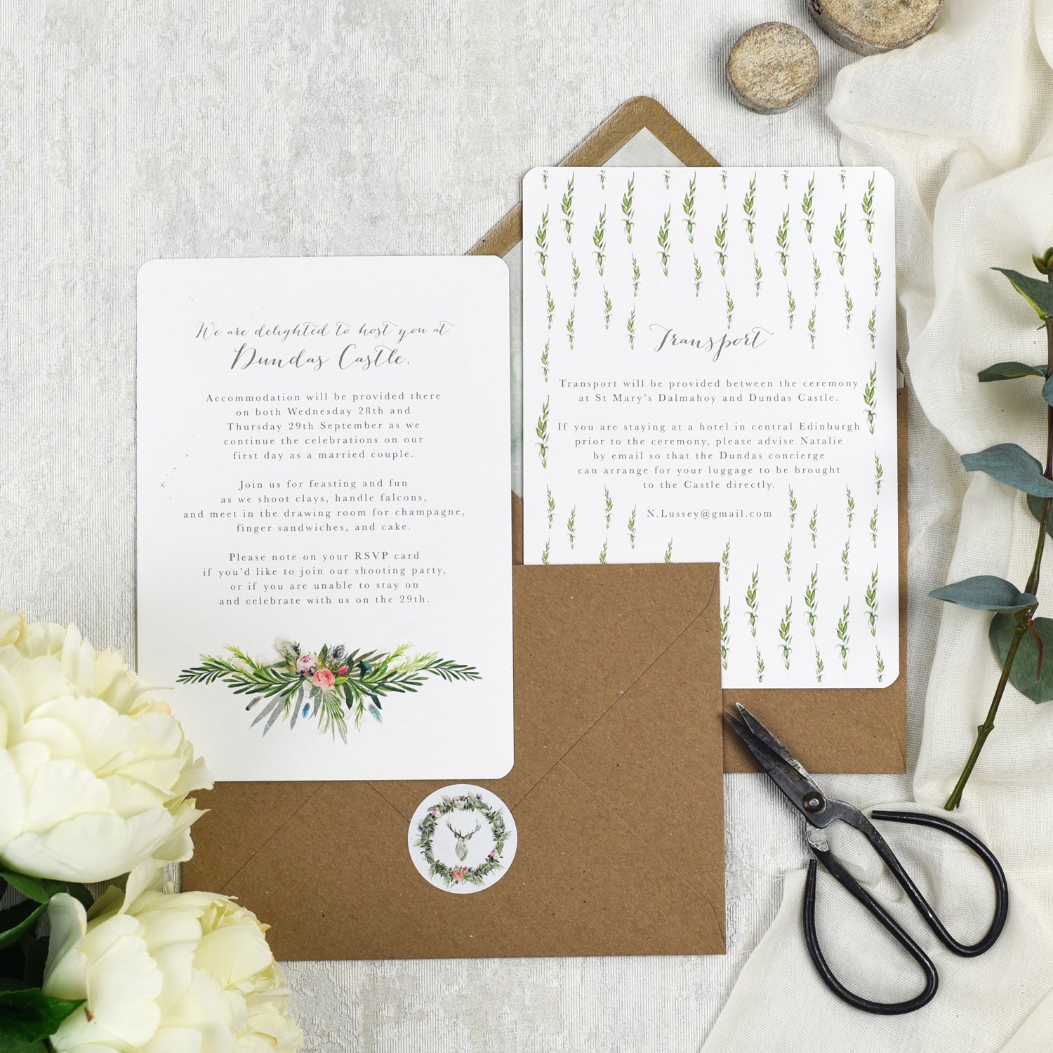 scottish wedding invitations