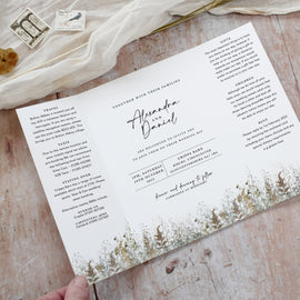 wedding invitations for an Autumn wedding