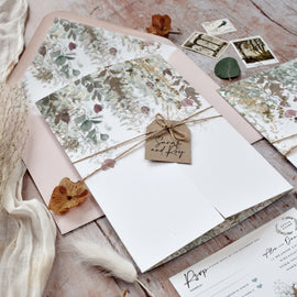 rustic wedding invitations for an Autumn wedding day