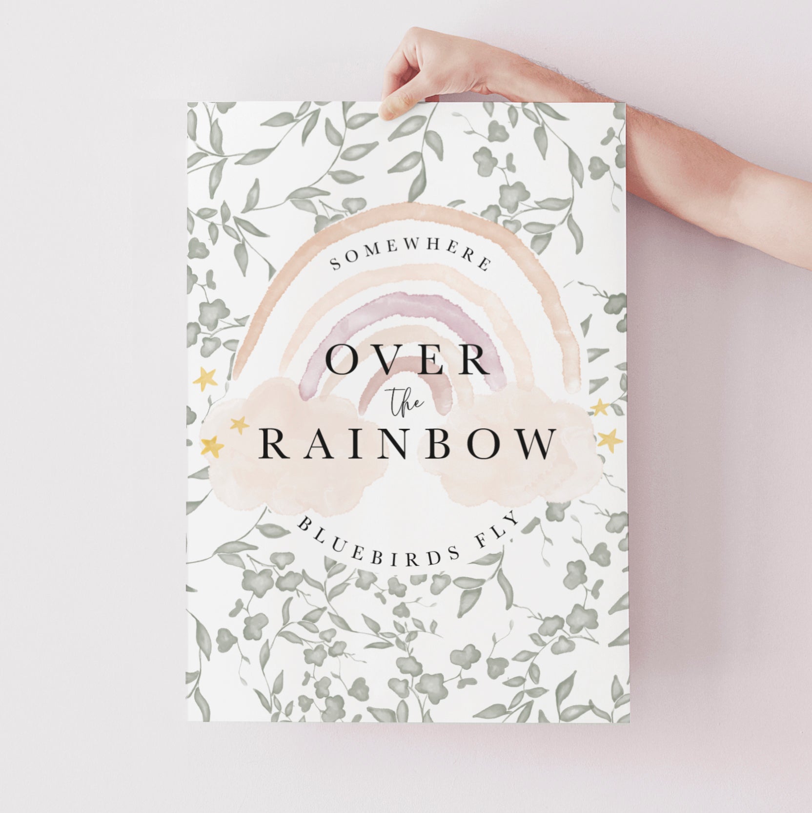 Over the rainbow art print UK