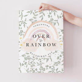Over the rainbow art print UK