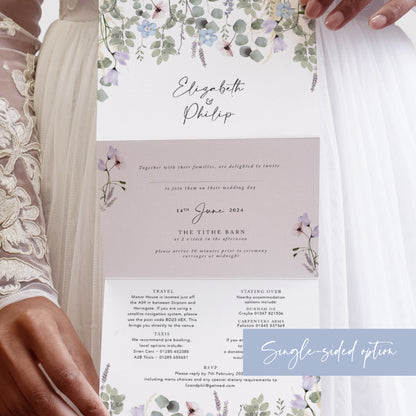all in one wedding invitations 