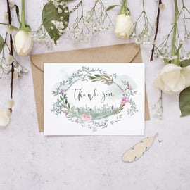 Personalised Photo Secret Garden Thank You Cards